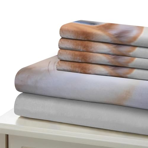 Housse de couette 260x220 parure de lit microfibre super king effet 3D mouton - 7