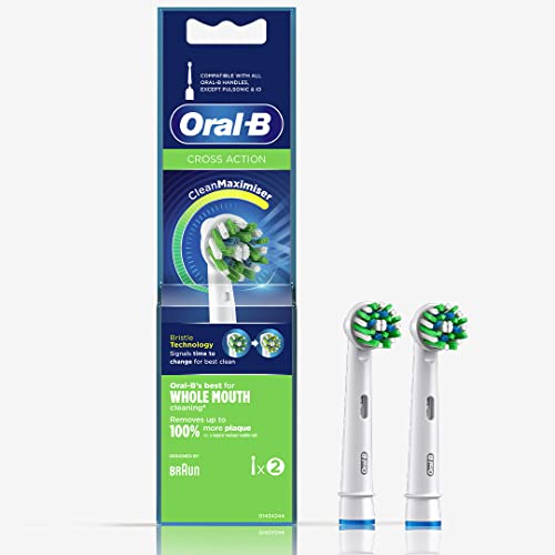 Oral-B Crossaction Electric Toothbrush Replacement Brush Heads Refill, 2Ct (Packaging May Vary) #TOP10