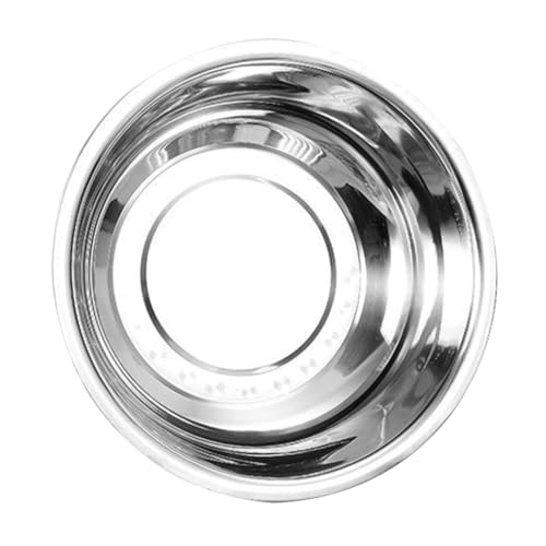 PENIKOKO Cuenco de Sopa Inoxidable Grueso Resistente Abolladuras para Cocina Hogar Recipiente Multiusos para Ensaladas y Lavado Apilable y Fácil de Limpiar Color Plateado