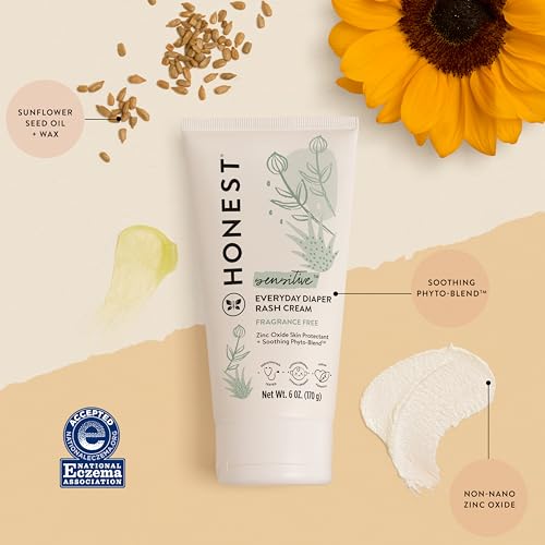 image for The Honest Company Hypoallergenic Diaper Rash Cream | Moisturizing + C