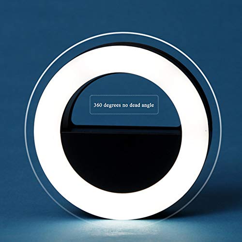 Sangmei Selfie portátil L-ED Light Ring Flash de preenchimento de câmera para celular Universal (ros