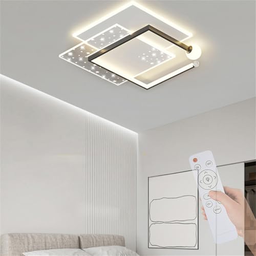 Plafonnier LED télécommandé et dimmable pour chambre et couloir