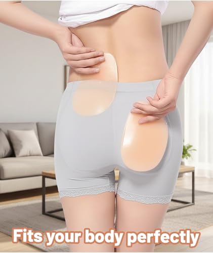 Image of 2 Pcs Hip Pads for Women, Butt Pads for Women, Hip Dip Shaper for Women, Comfortable Padded Inserts for Body Contouring Under Formal Dresses and Tight Clothing Beige