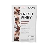 Fresh Whey Protein - Chocolate e Avelã Sachê 31g - 20g de Proteínas por Porção - Suplementos Naturais, Suplementação Treino Academia, Ganho Muscular Hipertrofia - DUX HUMAN HEALTH