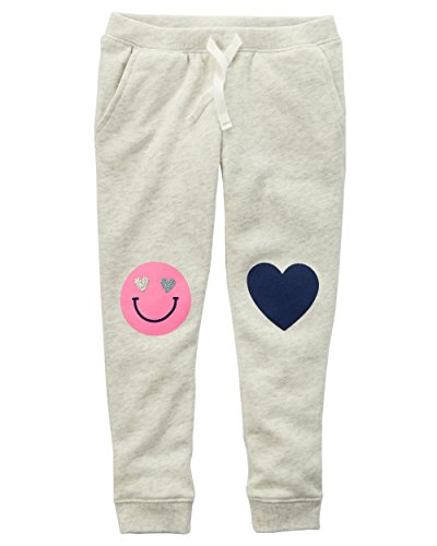 Jogging fille en molleton doux taille élastique facile à enfiler gris 2 ans