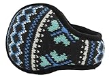 RuiDei Unisex Adjustable Earmuffs Color-block Jacquard Knitting Ear Warmers Winter Ear Covers Foldable for Outdoor
