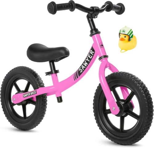 Sawyer Bikes - Bicicleta Sin Pedales Ultraligera - Niños 2, 3, 4 y 5 Años (Rosa)