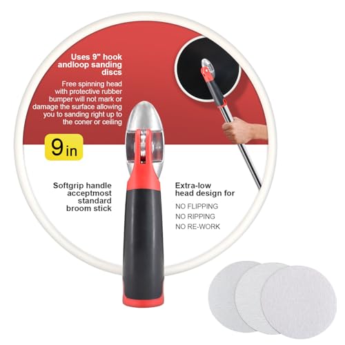SCOTTCHEN 9 Inch Drywall Sander with Sanding Sheets