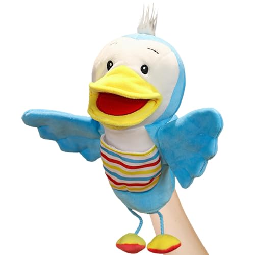 Dulce marioneta de mano, marionetas de mano para niños, juguete interactivo para niños | Juguete infantil suave con boca móvil, peluche de animal para abrazar, acompañar