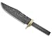 Whole Earth Supply Clip Point Damascus Knife Blank +Brass Finger Guard for Custom Making Knives Blade Blades Blanks Hunting
