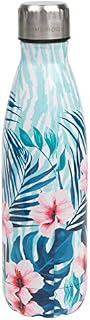 CAMBRIDGE® CM07014 Tropical Hibiscus Print Thermal Insulated Flask Bottle, 500 ml, Stainless Steel | Keep Drinks Cold Up To 24 Hours, Hot for Up To 6 Hours
