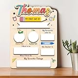 Custom First Day of Kindergarten Sign - Personalized First and Last Day of School Board, Reusable Wooden Photo Prop with Name, Back to Schools Board with Interchangeable Pieces, TT01