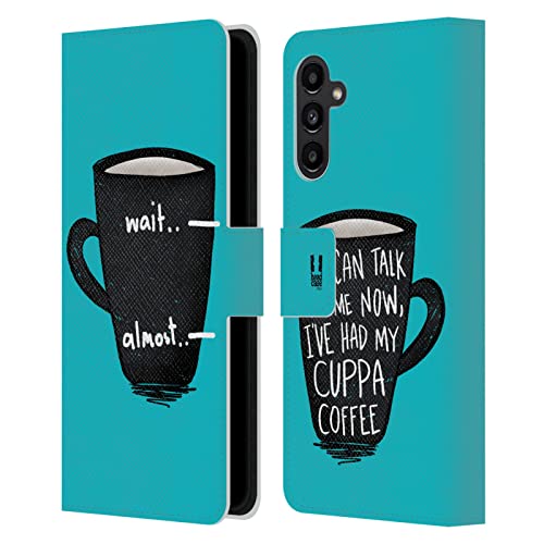 Étui Samsung Galaxy A13 5G Head Case Designs Cuppa Café en cuir