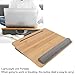 Natudeco Laptop Table Bed Tray Laptop Stand Lap Desk with Cushion for Office Home Sofa Bed Book Reading Writing Playing