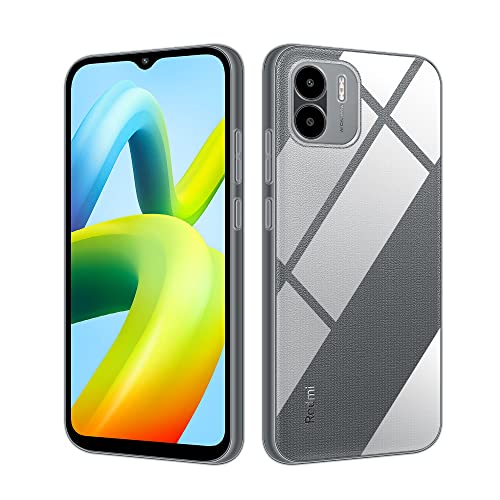 HSP Funda para Xiaomi Redmi A1 [resistente al polvo] Funda protectora de silicona TPU de alta calidad, resistente a los arañazos, a los golpes, ajuste perfecto, protector de pantalla, transparente Cover