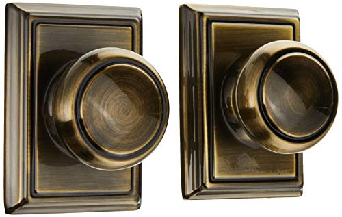 Schlage Lock Company F10And609Add Addison Collection Schlage Passage Knob, Antique Brass #TOP1
