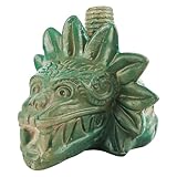 Butie Aztec Death Whistle – The Loudest 125+ dB Human Scream Sound – Quetzalcoatl Noisemaker for Desk Decoration, Outdoor Protection, Halloween Decor & Pranks