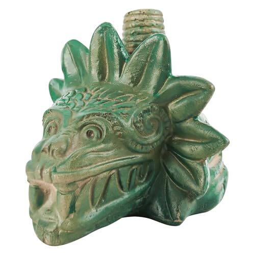 Butie Aztec Death Whistle – The Loudest 125+ dB Human Scream Sound – Quetzalcoatl Noisemaker for Desk Decoration, Outdoor Protection, Halloween Decor & Pranks
