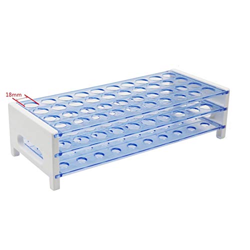 Support Tube à Essai 18mm Pour Laboratoire, Support De Éprouvette Démontable/Support De Tube à Centrifuger, Supports Pour Tubes Avec 40 Trous Cover