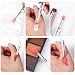 12 Pcs Lip Mask Applicator, Silicone Lip Brush with Caps Reusable Lip Balm Applicator Makeup Beauty Brushes for Lipstick Gloss Mask Oil (4 Colors)