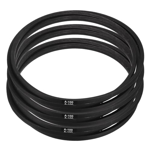 uxcell 3pcs A100 or 4L1020 Classic Wrapped Rubber V-Belt, 100"(2540mm) Inside Circumference, A Profile V Belt