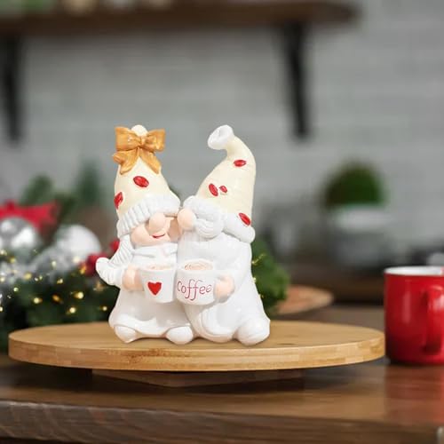 Gnomes de jardin extérieurs et statuette de café pour balcon - 3