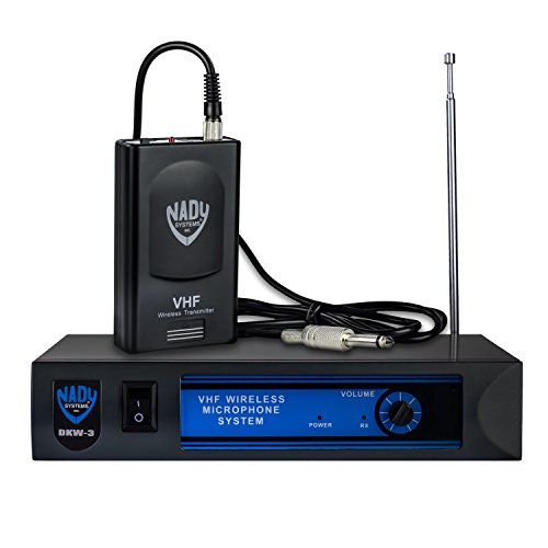 Nady Wireless Microphone System, Black, Single Transmitter/VHF (DKW-3-GT-AMZ)