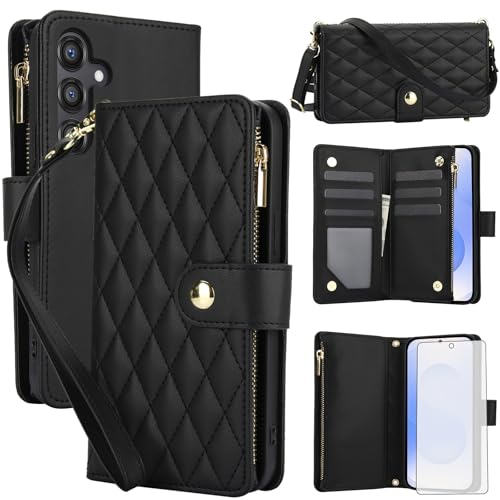 Coque Samsung Galaxy S26 5G Asuwish avec protège-écran verre trempé et fermeture éclair
