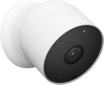 Google Nest Cam - Telecamera di sicurezza intelligente per interni ed esterni, 1 pezzo