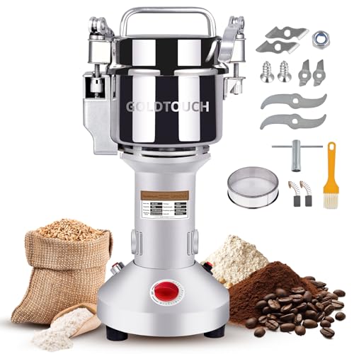Goldtouch 550g High-Speed Electric Grain Mill Grinder, 2000...