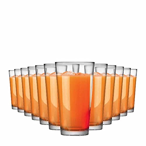 Jogo Copos Água Suco Conic Mix Vidro 415ml 12 Pcs