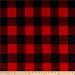 Newcastle Fabrics Polar Fleece Kara Check Black/Red Yard