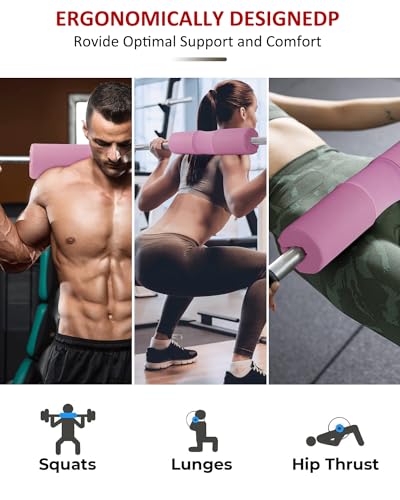 Manchon de Barre Musculation Protège Nuque et Coussin Squat Haltérophilie
