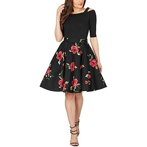 Falda Acampanada BlackButterfly Vintage de Flores Cover
