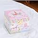 Jewelkeeper Schmuckaufbewahrung für Kinder mit Schublade - Musikalische Aufbewahrungsbox Glitzerndes Regenbogen-Einhorn - Rosa Schatzkiste Aufbewahrung für Schmuck - Geschenk Mädchen - 8x10x10 cm