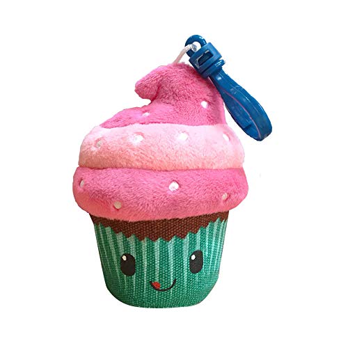 Scentco Fruit Troop Backpack Buddies - Scented Plush Toy Clips (Cupcake)