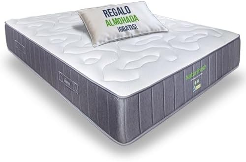 Matnature Naturfresh 80 x 180 - Materasso viscoelastico con molle insacchettate | Altezza 23 cm | Massimo comfort | Traspirante, antiacaro, ergonomico, compattezza medio-alta | Made in Italy