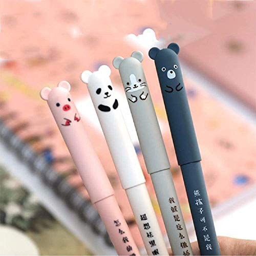 8 Bolígrafos Gel Borrables Azul Diseño Kawaii miniatura 1