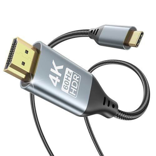 Sufywupe USB C to HDMI Cable for Home Office 6.6FT（4K@60Hz） High-Speed HDMI 2.0 Braided Cord...