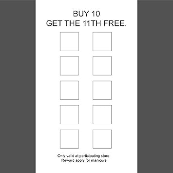Custom Loyalty Cards - Customize (front&back), Two Line Design, Black - Classic matte paper 14pt (308gsm-Thick Paper) Offset Printing, Made in The USA