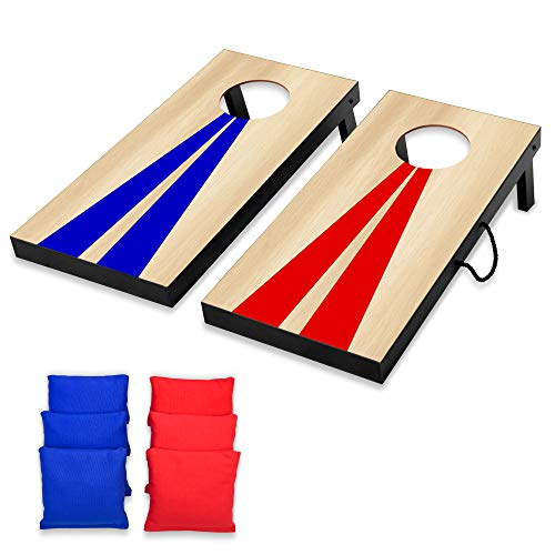 GoSports Portable Junior Size Cornhole Game Set with 6 Bean Bags - Great
