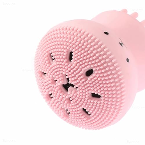 Esponja Facial Esfoliante Massageadora Genérico, Formato Polvo, Silicone Rosa