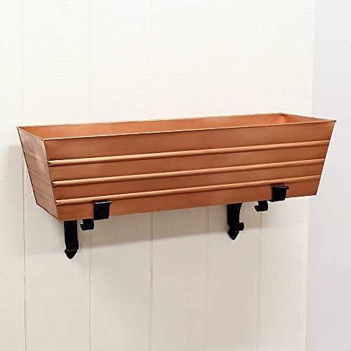 Achla Designs B-32 Scrolls Window Flower Box Bracket, Black #TOP2