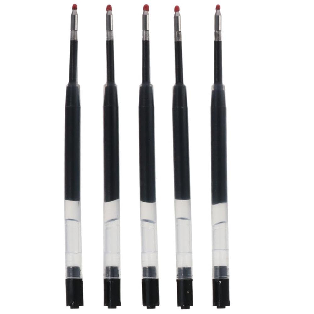 allcoupon 5 Pack Flash Dry Gel Pen Refill,0.5mm Black Ink Pen Refills Compatible for Home, Office