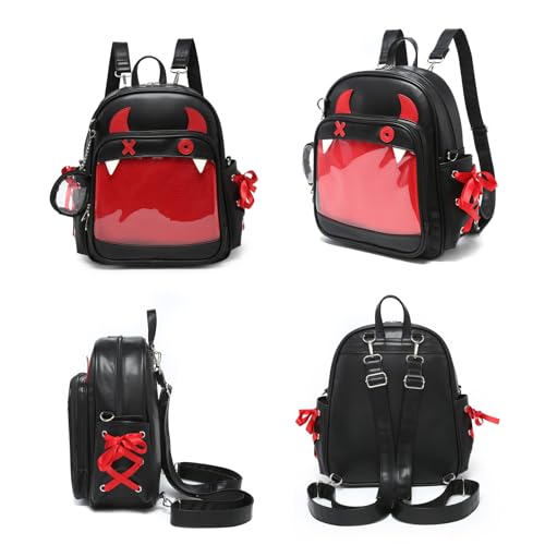 Image of CHERRY SAUCE Devil Halloween Ita Backpack Crossbody Purse For Gothic Anime