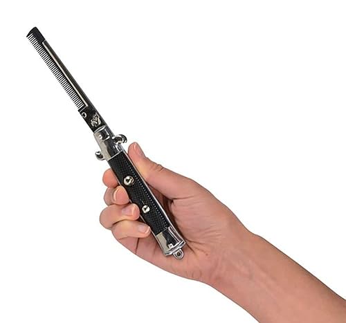 Miniatura 7 de Peine plegable de bolsillo de 9 pulgadas, acero inoxidable (paquete de 2)