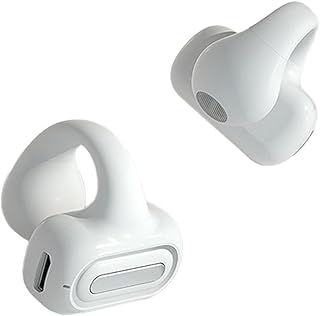 Fones de ouvido de condução óssea,Fones de ouvido abertos com clipe para condução óssea Fones de ouvido com clipe à prova d'água sem fio BT 5.3