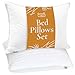 Fern and Willow Premium Loft Down Alternative Pillows for Sleeping (2-Pack) - Luxury Gel Plush Pillow (Queen)