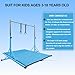 JC-ATHLETICS Gymnastics Kip Bar for Kid and Teenage Ages 3-18, 5.2FT Base Length, Adjustable Height from 3FT to 4.8 FT Height,Foldable Gymnastic Training Equipment for Home and Club Use