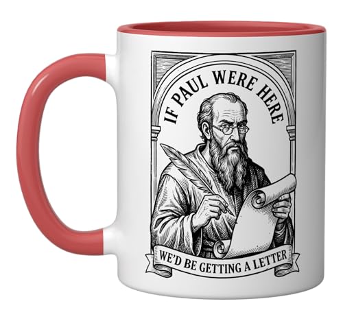 Taza cerámica humor cristiano rojo/blanco 11oz miniatura 1